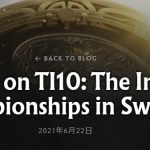 The International 10がスウェーデンで開催できひんかも・・・代替地をEU圏で模索中